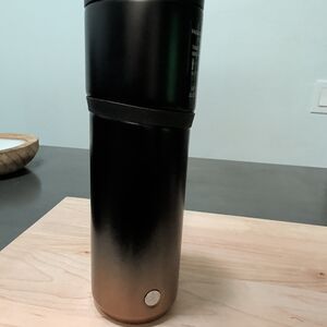 Black and Brown Gradient Travel Mug